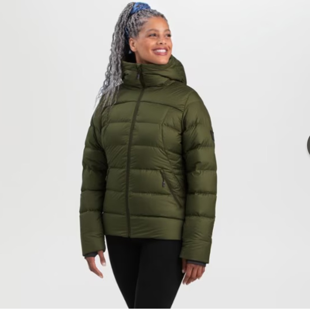 Outdoor Research Olive Puffer Jacket